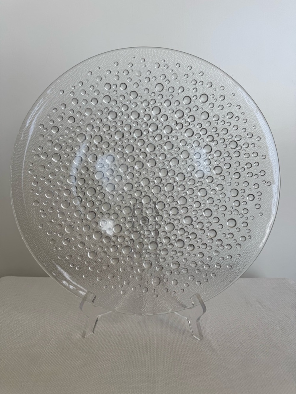 Vintage Jan Sylwester Drost Asteroid Plate Zabkowice Art Glassworks